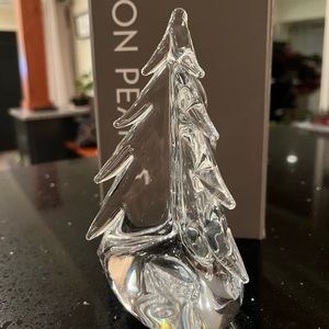 Simon Pearce Vermont Evergreen handmade glass tree